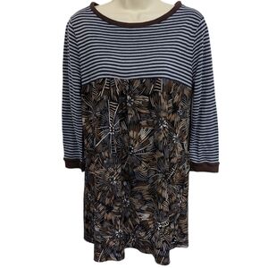 Shari B. Green Upcycled Tunic Top Sz 6